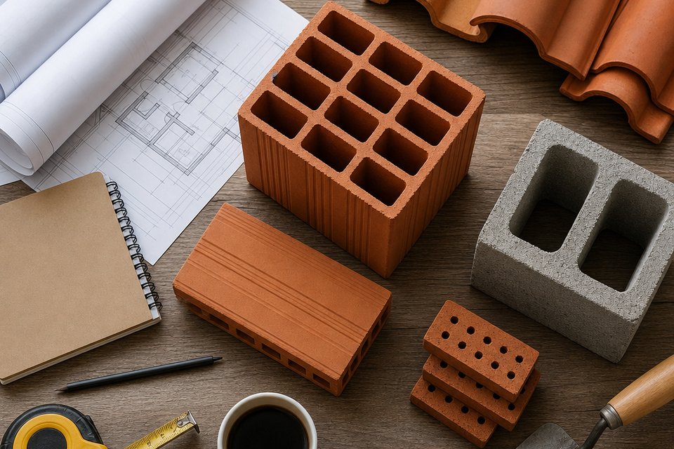 Bloco cerâmico ou bloco de concreto: qual faz sentido para as paredes da sua obra?